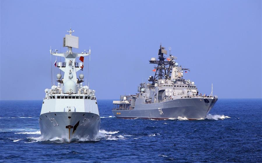 大陆和台湾军舰在公海玩“猫捉老鼠”，军事演习即将结束