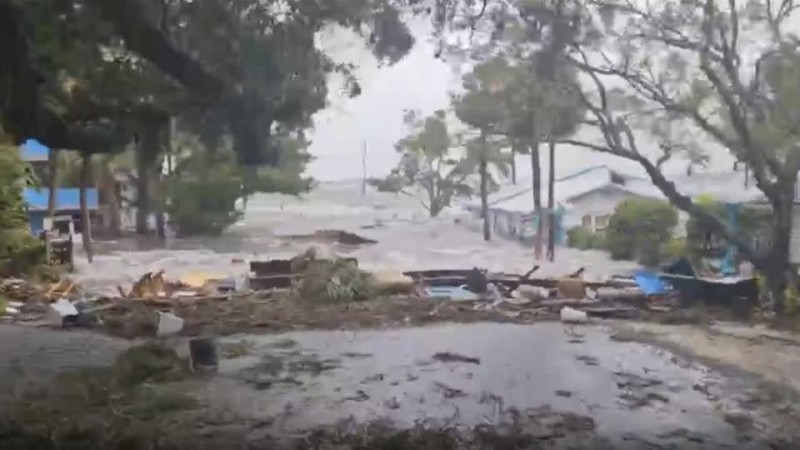Michael Bobbitt shot footage of Hurricane Idalia's destruction in Cedar Key, Florida.  - Michael Bobbitt