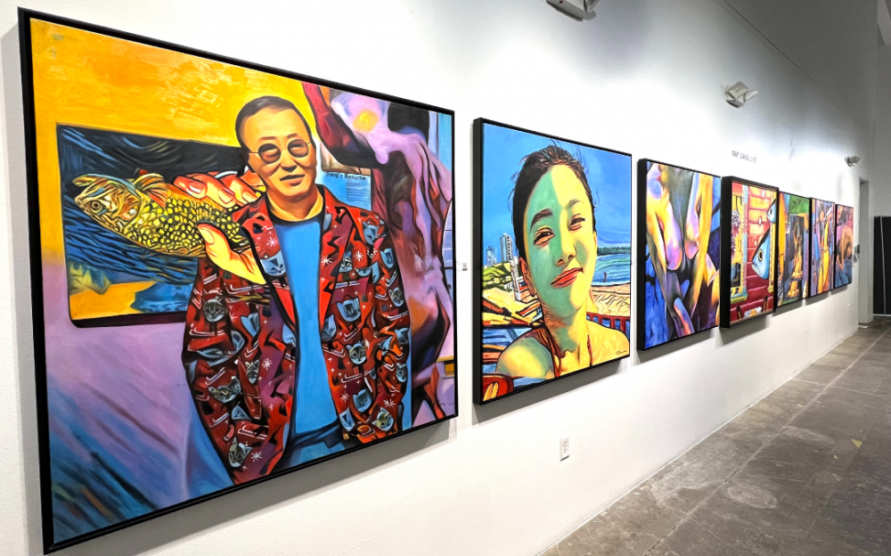 著名艺术家蒋锐油画艺术作品展在休斯敦Sawyer Yards艺术中心隆重开幕