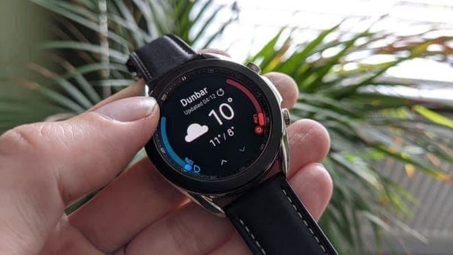 The Samsung Galaxy Watch 3, one of the many pieces of tech on sale at Amazon, has a vibrant and responsive display.