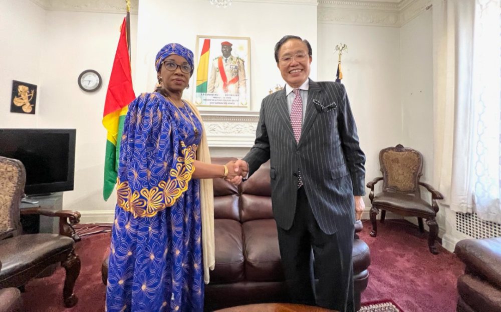 美南国际贸易中心商贸代表团访问几内亚共和国驻美大使馆