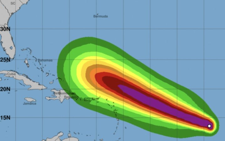 氣象學家了解颶風李的預計路徑和時間表