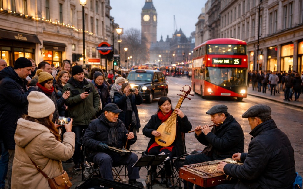 倫敦街頭響起中國音樂