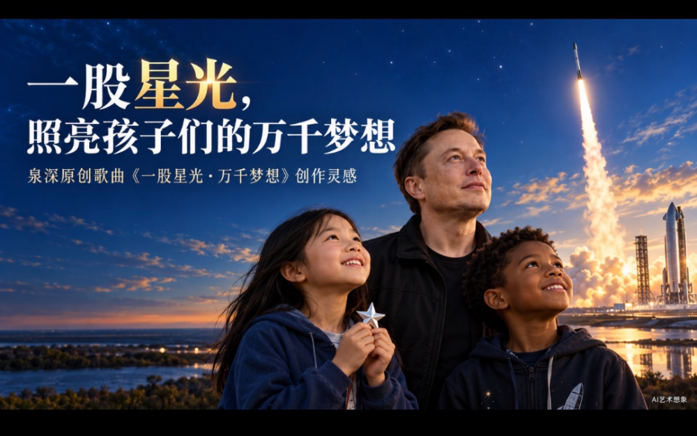 世界首富马斯克一股星光，照亮孩子们的万千梦想