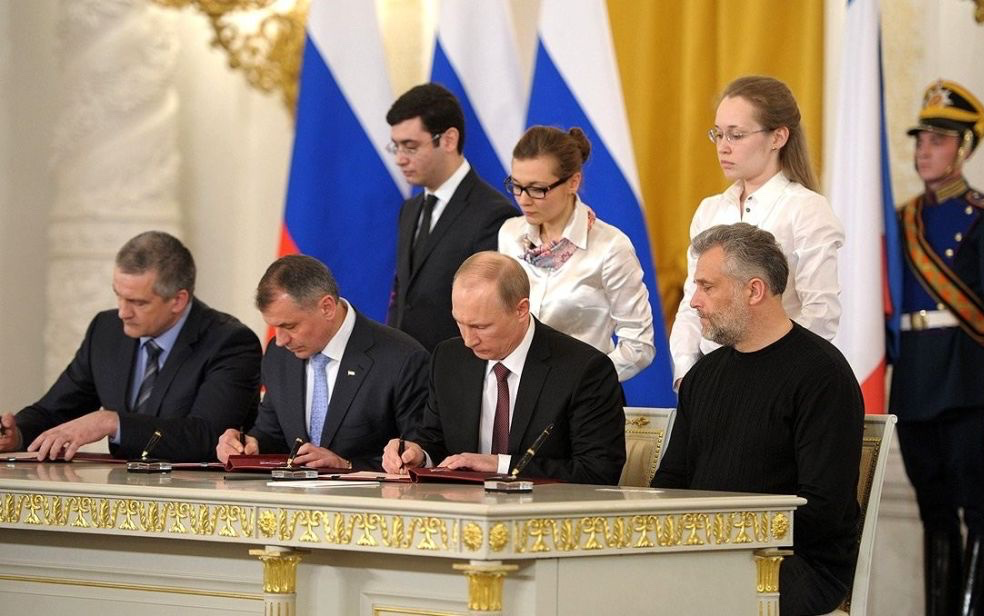 挑釁者普京宣布吞並烏克蘭領土，誓言在戰爭中取勝