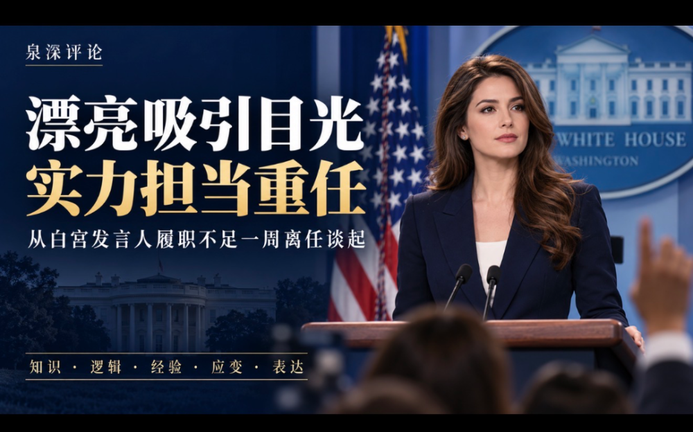白宮發言人履職不足一周離任的啓示：漂亮可以吸引目光，實力才能擔當重任
