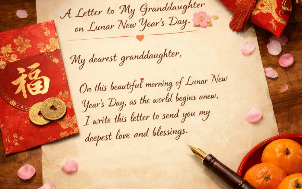 大年初一給孫女兒之信