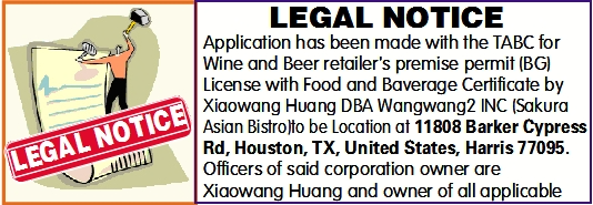 LEGAL NOTICE
