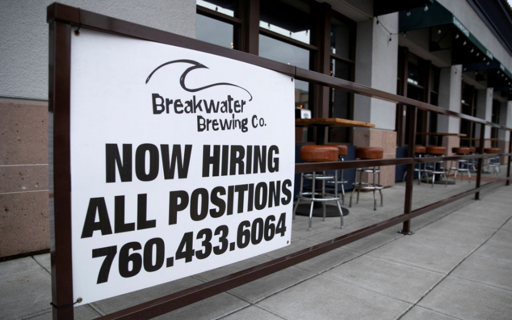 美2月新增就業人口 失業率降至3.8%