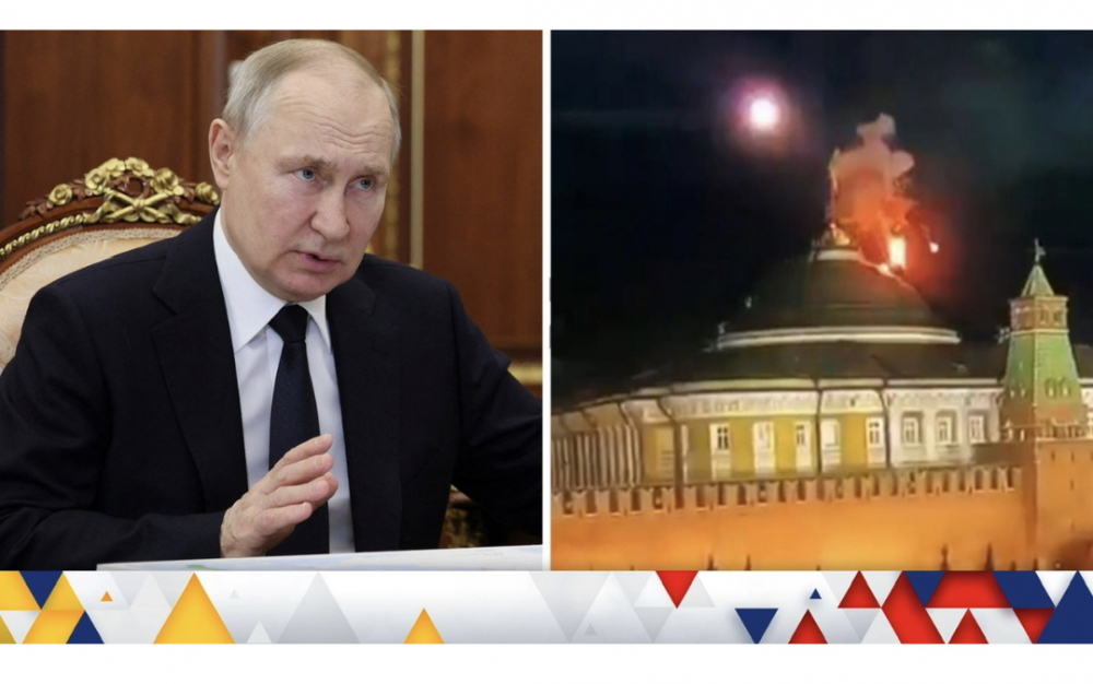 俄罗斯指责乌克兰用无人机袭击克里姆林宫来杀死普京