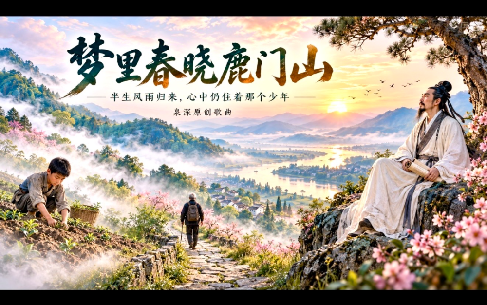 夢裏春曉鹿門山：半生風雨歸來，心中仍住著那個少年
