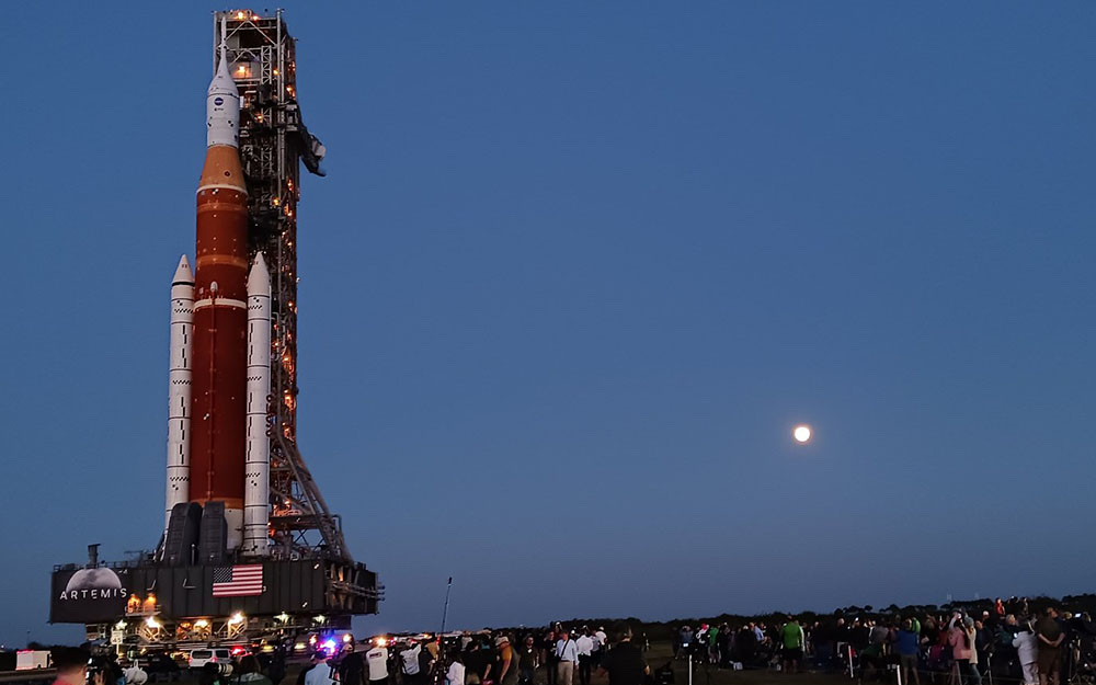 美国宇航局准备尝试第二次向月球发射阿尔忒弥斯火箭