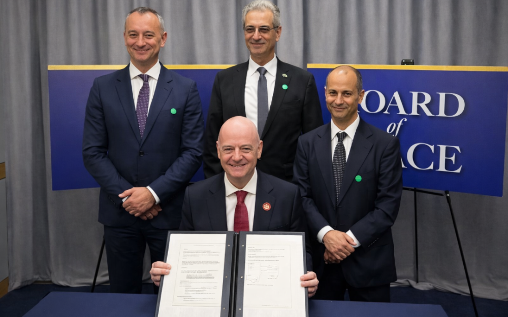 FIFA与“和平委员会”达成战略合作  以足球推动加沙重建与和平进程