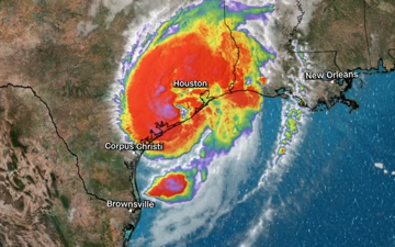 飓風貝裏爾導致休斯頓至少3人死亡    近 300 萬戶家庭和企業停電