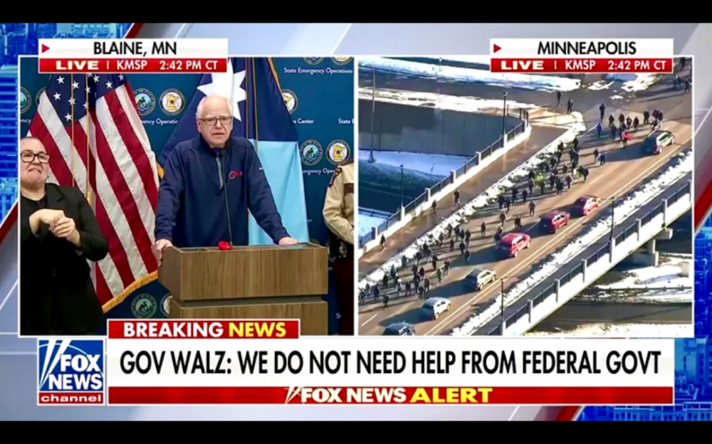 明尼蘇達州州長沃爾茲下令國民警衛隊進入戒備狀態