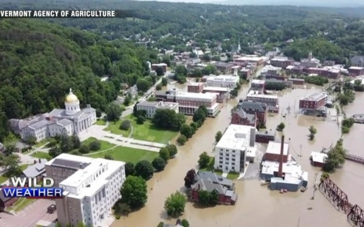 佛蒙特州遭受歷史和灾难性洪水袭击州长警告这还远未结束