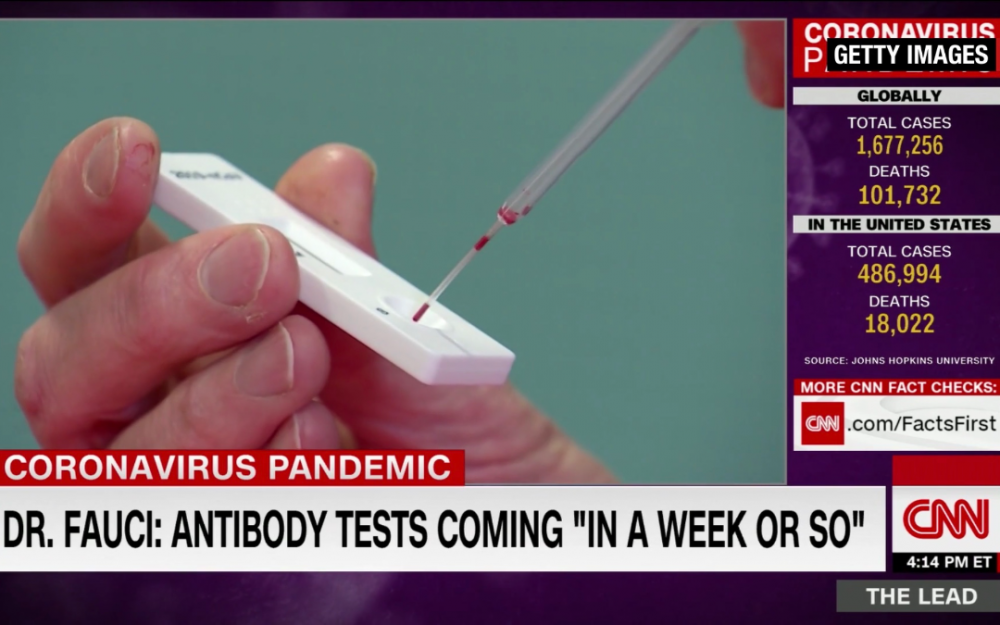 美国着名科学家对白宫说：冠状病毒抗体测试质量不能保证