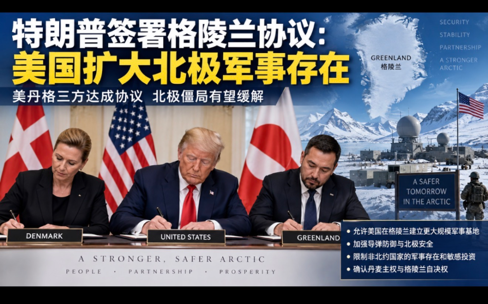 美丹格叁方簽署格陵蘭安全協議