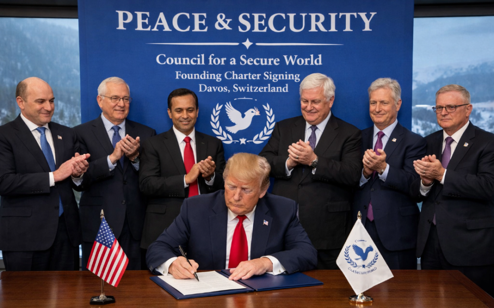 川普「和平理事會」正式成立　達沃斯簽署創始憲章