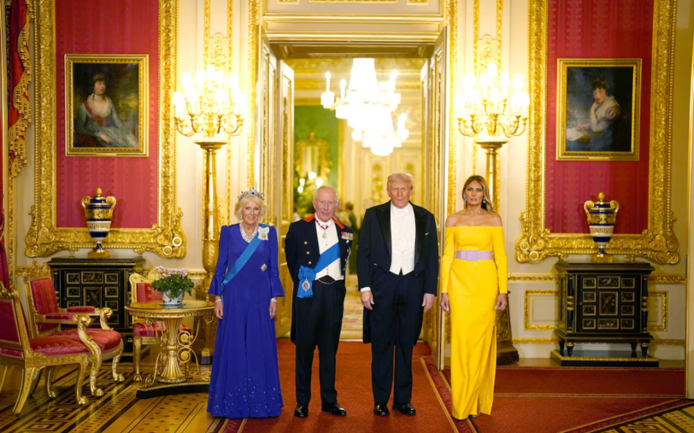 温莎城堡历史性国事访问尽显皇家礼仪    特朗普盛赞英美“特殊关系”　