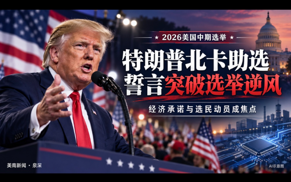 特朗普北卡助選誓言突破中期選舉逆風，投資承諾與選民生活壓力成焦點