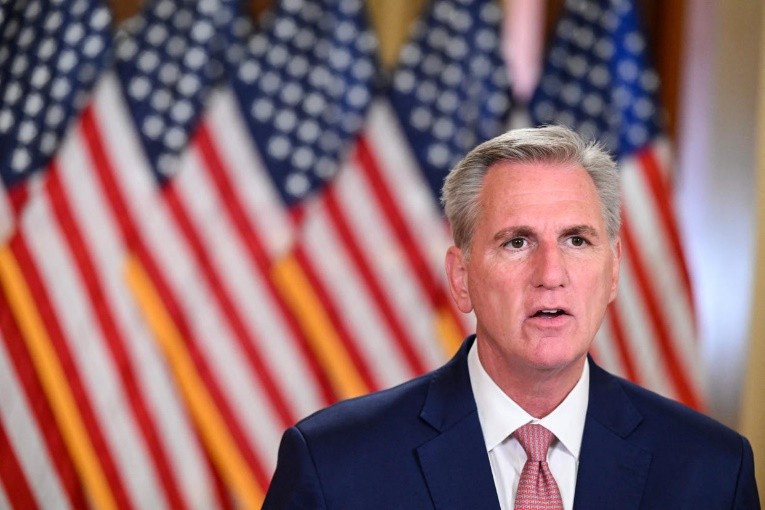 Speaker of the House Kevin McCarthy, R-Calif., at the Capitol on Feb. 6, 2023. (Saul Loeb / AFP - Getty Images)