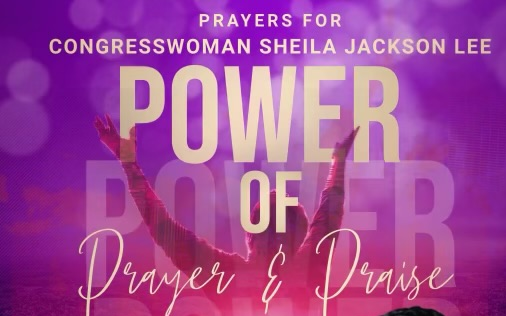共同為国会女议员Sheila Jackson Lee祷告