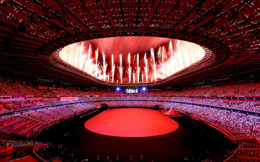日本东京奥运会正式开幕   奥运主题“前进”“情同与共”