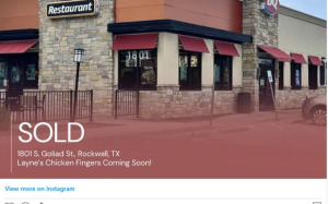 德州炸鸡连锁品牌 Layne’s Chicken Fingers 将进驻达拉斯