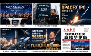 SpaceX創曆史性上市 估值逼近2萬億美元跻身全球最具價值企業行列