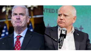 美國衆議院共和黨叁號人物埃默：明尼蘇達州長沃爾茲或“戴手铐離任”