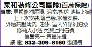 家和裝修公司團隊(百萬保險)