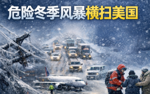 危險冬季風暴橫掃美國，大雪、冰凍與極端低溫疊加，數億人生活受沖擊