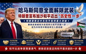 哈马斯同意全面解除武装 特朗普宣布加沙和平迈出“历史性一步”