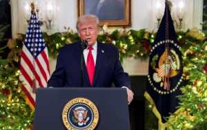 川普總統向全國發表演說