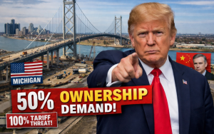 川普揚言阻跨國大橋通車 稱美握一半所有權