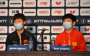 王曼昱/孙颖莎3:0击败伊藤美诚/早田希娜,蝉联世乒赛女双冠军