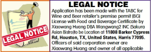 LEGAL NOTICE