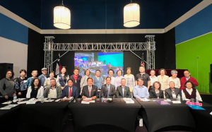 国立政治大学北美校友联合会正式成立,台北经济文化办事处处长罗復文、政大校长李蔡彦亲临致贺辞