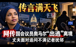 傳言滿天飛：網傳國會議員奧馬爾“出逃”離境，丈夫面對追問不滿記者擾鄰