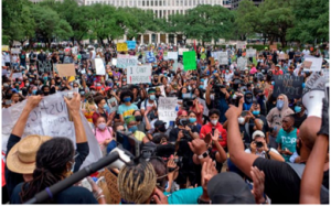 40个大城市為弗洛伊德的死爆发愤怒示威和社会危机 警车烧毁商店洗劫一空美国旗被毁美国进入紧急状态