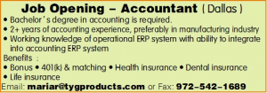 Job Opening - Accountant