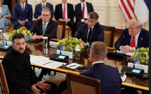 川普白宫会晤泽伦斯基 承诺协助保障乌克兰安全