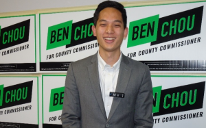 周浩恩角逐县区长捷报以六千多第二高票进入决选(Runoff )