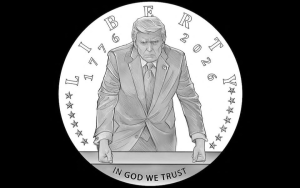 美首见 川普肖像金币设计获准惹议