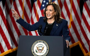 哈裏斯在首次集會上抨擊特朗普，承諾對混亂表示同情