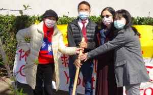 三民主义大同盟纪念 国父 上週六举办一年一度植树节活动