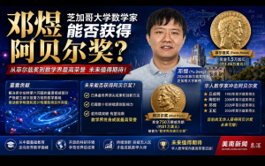 從菲爾茲獎到阿貝爾獎——芝加哥大學數學家鄧煜能否成爲首位華人阿貝爾獎得主？