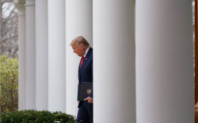 在投票之前Trump总统不支持眾议院提供的新冠状病毒救助政策 包括带薪病假失业救济免费病毒检测及食品和医疗保健援助的措施