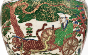 皇家禦用“元代紅綠彩纏枝蓮鬼谷子人物梅瓶”收藏記——描金元青花人物重器研究